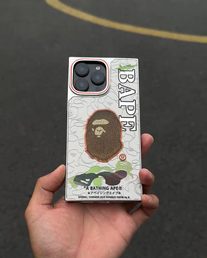 猿人頭方形電鍍磨砂手機殼-ZUIHANG SHOP